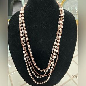 Costume necklace and earring set